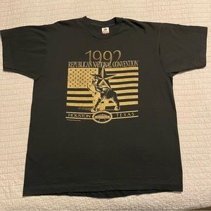 Vintage 1992 Republican National Convention Houston Texas T-Shirt Large USA